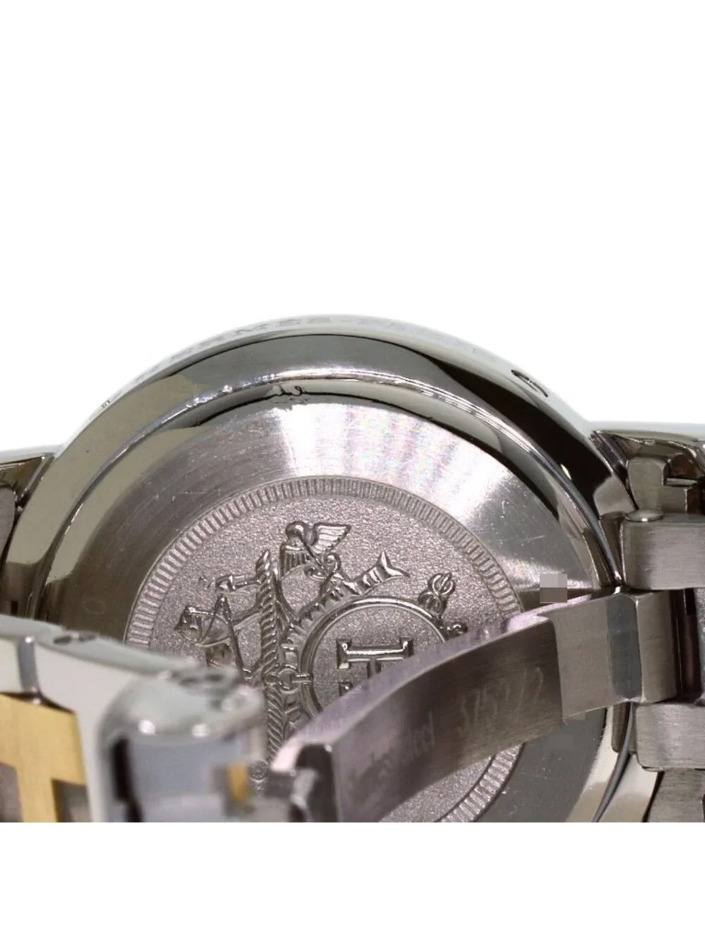 Hermes Clipper SS Watch White